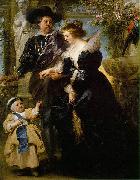 Peter Paul Rubens Rubens, his wife Helena Fourment, and their son Peter Paul France oil painting artist